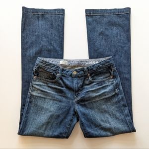 Gap 1969 Long and Lean Blue Denim Wide Leg Trouser Jeans Women's Size 30/10 Long